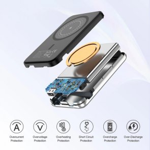 Батарея універсальна Choetech B655 Mini 5000mAh Silver (6932112104779)