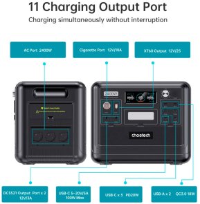 Зарядна станція Choetech BS008 2000W 2000Wh + Wifi+Bt (BS008-BQB)