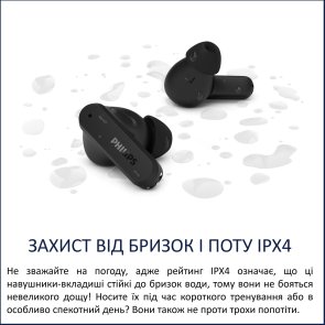 Навушники Philips TAT2000BK/00 Bluetooth Black