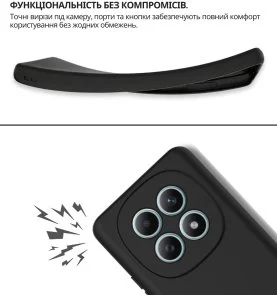 Фото: Чохол BeCover for Xiaomi Redmi Note 15 5G - Black (715049) № 5 | KTC