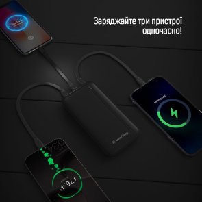 Батарея універсальна ColorWay 20000mAh EnergyPlus 22.5W Black (CW-PB200LPB4BK-PD)