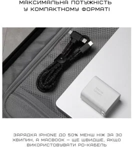 Фото: Зарядний пристрій Native Union Fast GaN Charger PD 45W White (FAST-PD45-WHT-EU) № 4 | KTC