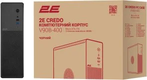 Фото: Корпус 2E Credo Slim V90B-400 400W Black (2E-V90B-400) № 13 | KTC