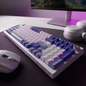 Фото: Клавіатура Proove Gaming Slicker Special Edition Huano Kobe WL/BT/USB White/Purple (WKSLSE022416) № 12 | KTC