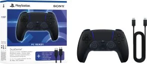 Фото: Геймпад Sony PlayStation for PS5 Midnight Black + USB-C cable (1000051651) № 6 | KTC