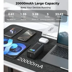 Фото: Батарея універсальна Choetech B815C 20000mAh 130W Black № 10 | KTC