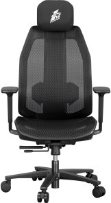 Крісло 1stPlayer Ergo Aero Black/Purple (ERGO-AR-BK)