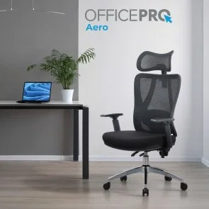 Фото: Крісло OfficePro Aero OC490B Black № 7 | KTC