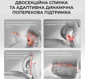 Фото: Крісло SIHOO M59AS Mesh Gray (M59AS-M301) № 13 | KTC