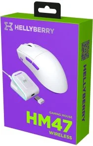 Фото: Миша Hator Hellyberry HM47 Wireless/BT White-Violet (HM47_white_violet) № 10 | KTC