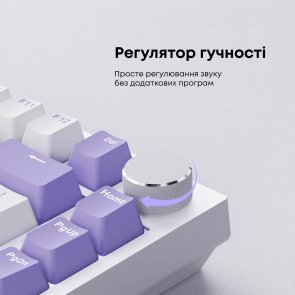 Клавіатура Ajazz AK820 Sea Salt Switch ENG/UKR USB White (AK820-SS-PWB)