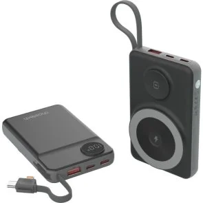 Фото: Батарея універсальна Choetech B695 Magnetic Wireless 10000mAh 22.5W Black (B695-BK) № 3 | KTC