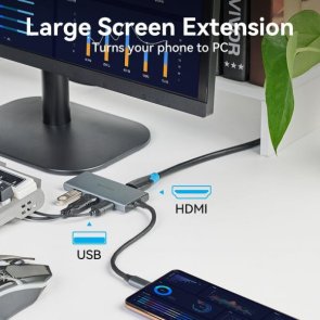 USB-хаб Vention TOOHB 6in1