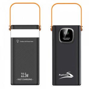 Батарея універсальна Aspiring Light 60 60000mAh 22.5W Black (VTR-PB-L60)