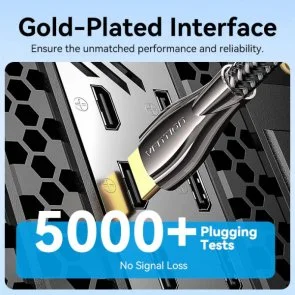 Фото: Кабель Vention Zinc Alloy Type 4K v2.0 HDMI / HDMI 8m Black (ALMBK) № 10 | KTC