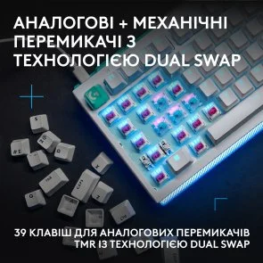 Фото: Клавіатура Logitech G512 X 75 Tactile ENG/UKR USB White (920-013955) № 2 | KTC