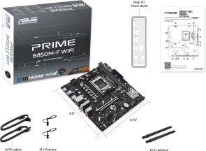 Материнська плата ASUS PRIME B850M-F WIFI