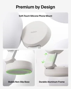 Фото: Бездротова зарядна станція Belkin Modular Charging Dock with Qi2 25W Sand (WIZ043KQSD) № 8 | KTC