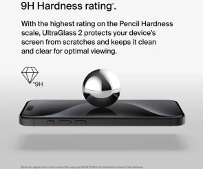 Фото: Захисне скло Belkin for Apple iPhone 15 Pro Max - UltraGlass2 AM (OVA134ZZ) № 7 | KTC