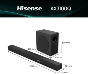 Фото: Саундбар Hisense AX3100Q (20015173) № 9 | KTC