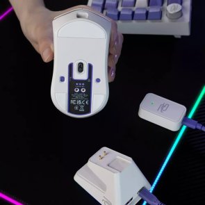 Миша Proove Jester 8K with Charging Dock Wireless White/Purple (WMJSCD022017)