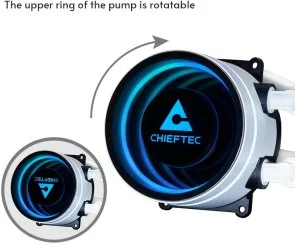 Фото: Система рідинного охолодження Chieftec Iceberg 240 ARGB White (CLC-240-RGB-W) № 7 | KTC