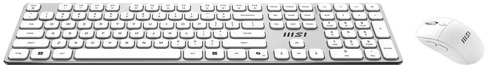 Клавіатура+миша, MSI Forge K210 Wireless Combo, White ( Gaming )