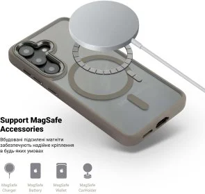 Фото: Чохол ArmorStandart for Samsung S26 - Unit MagSafe Titanium Grey (ARM89434) № 4 | KTC
