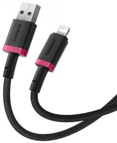 Фото: Кабель Baseus Dura Series 2.4A AM / Lightning 2m Black/Red (P10377801U01-03) № 3 | KTC