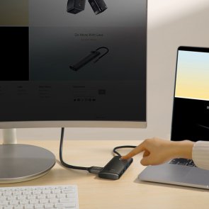 Хаб USB Type-C Baseus Lite Series 5-Port, 3xUSB/Type-C/HDMI, Black