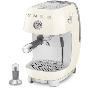 Фото: Ріжкова кавоварка Smeg Style Aesthetic Cream Glossy Finishing (ECF03CREU) № 3 | KTC