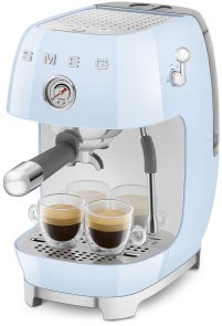 Ріжкова кавоварка Smeg Style Aesthetic Pastel Blue Glossy Finishing (ECF03PBEU)