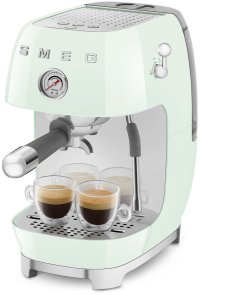 Ріжкова кавоварка Smeg Style Aesthetic Pastel Green Glossy Finishing (ECF03PGEU)