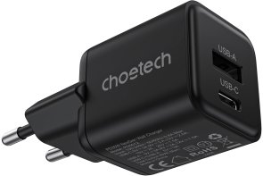 Зарядний пристрій Choetech PD5012 30W Black (PD5012-EU-BK)