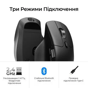 Фото: Миша Keychron M6S PixArt PAW3311 Black (M6S-A72) № 9 | KTC