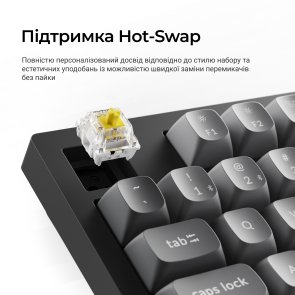 Клавіатура Keychron K10 Max Keychron Super Banana Switch RGB Black (K10M-H4-UA)