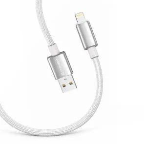 Фото: Кабель ColorWay zinc alloy braided 3A AM / Lightning 1m White (CW-CBUL098-WT) № 3 | KTC