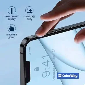 Фото: Захисне скло ColorWay 9H for Oppo A6x 4G - FC Glue Black (CW-GSFGOA6X4-BK) № 3 | KTC