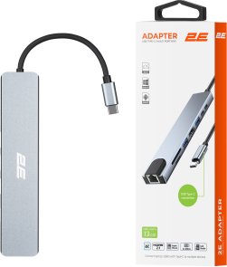 USB-хаб 2E W2681 Grey (2E-W2681)