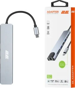 Фото: USB-хаб 2E W2681 8in1 Grey (2E-W2681) № 8 | KTC