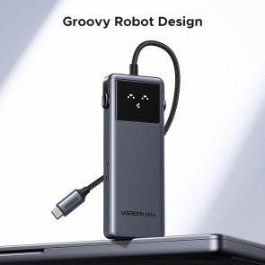 Хаб USB Type-C 2xUSB/2xUSB-C/HDMI/PD Ugreen CM888, Gray