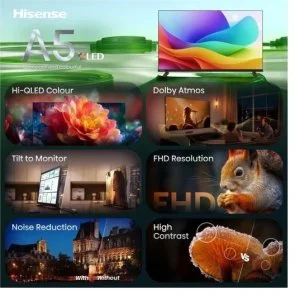 Фото: Телевізор QLED Hisense 40A5S (Smart TV, Wi-Fi, 1920x1080) № 2 | KTC