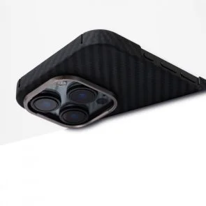 Фото: Чохол Proove for Apple iPhone 15 Pro Max - Carbon Slim with Magnetic Ring Onyx (PCCSIP15PM60) № 4 | KTC