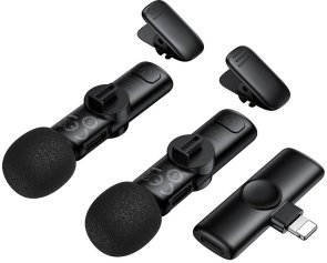 Радіосистема BOROFONE BFK16A Winner dual-mic Lightning Black (6941991126505)
