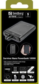 Батарея універсальна Sandberg Survivor Nano Powerbank 10000mAh 20W (421-32)