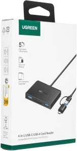 Фото: Кардрідер UGREEN CM812 4in1 Black (45167) № 3 | KTC
