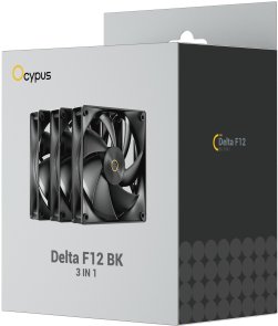 Кулер Ocypus Delta F12 Black 3pcs (DELTA-F12-BK3NM00X-GL)