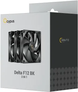 Фото: Кулер Ocypus Delta F12 Black 3pcs (DELTA-F12-BK3NM00X-GL) № 7 | KTC