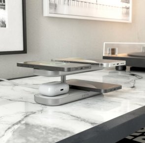 Бездротовий зарядний пристрій Zens Quattro Pro 4 White (ZEQC01W/00)