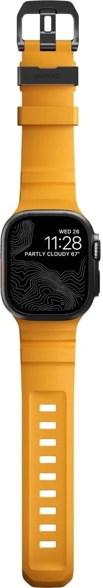 Фото: Ремінець Nomad for Apple Watch 46mm/49mm - Rocky Point Band Black Titanium Hardware Sol (NM014810858) № 6 | KTC
